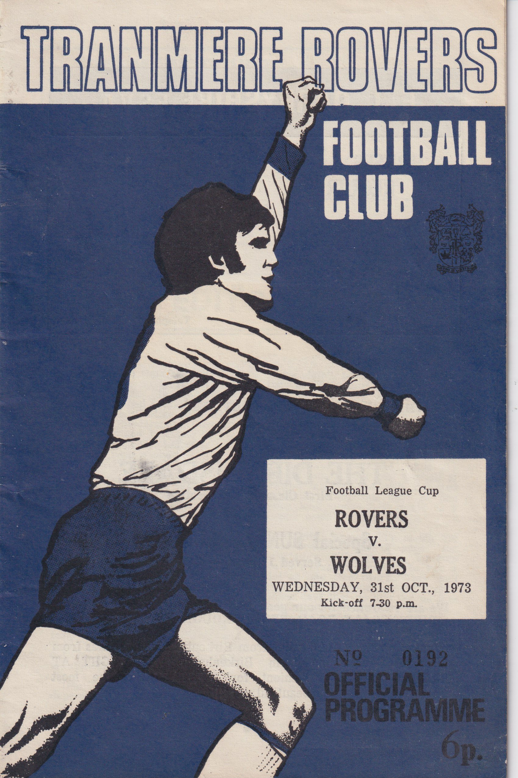 Tranmere Rovers v Wolverhampton Wanderers programme